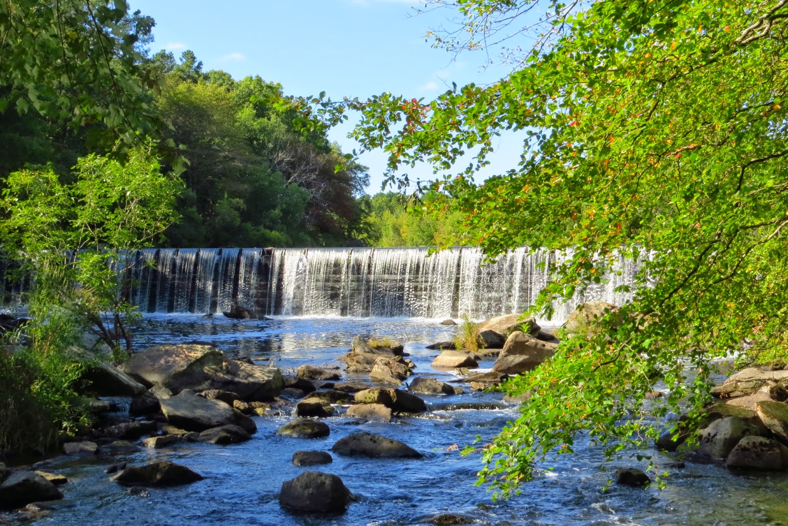 Blackstone River waterfall