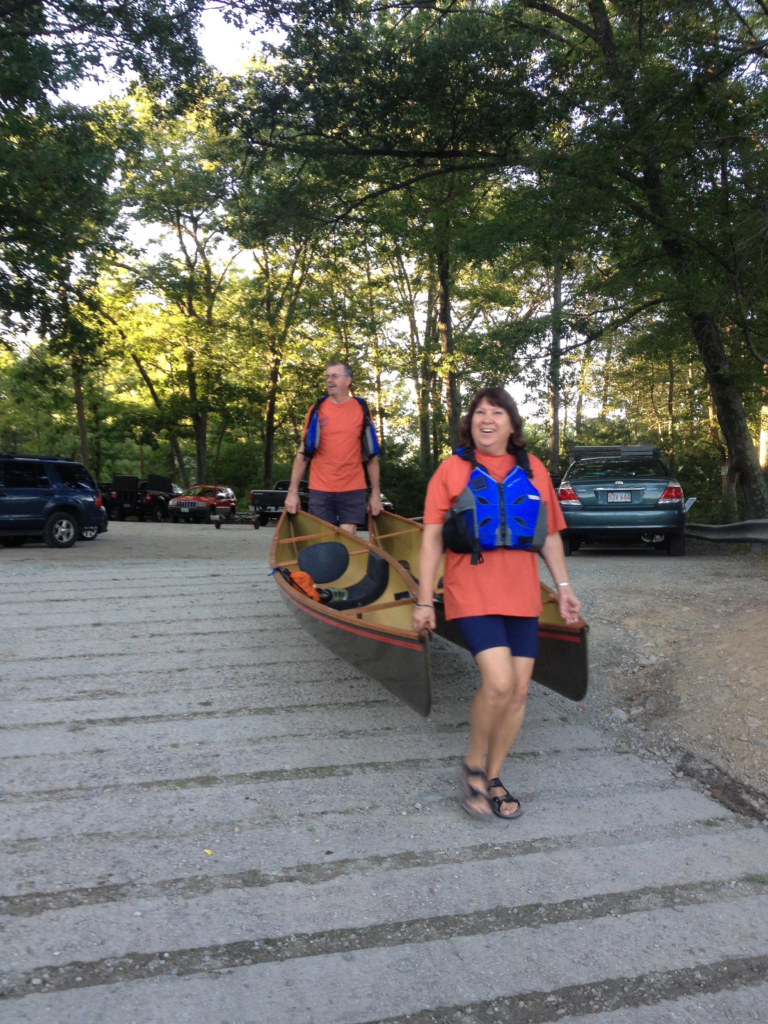 Julie volunteering for Paddle Club