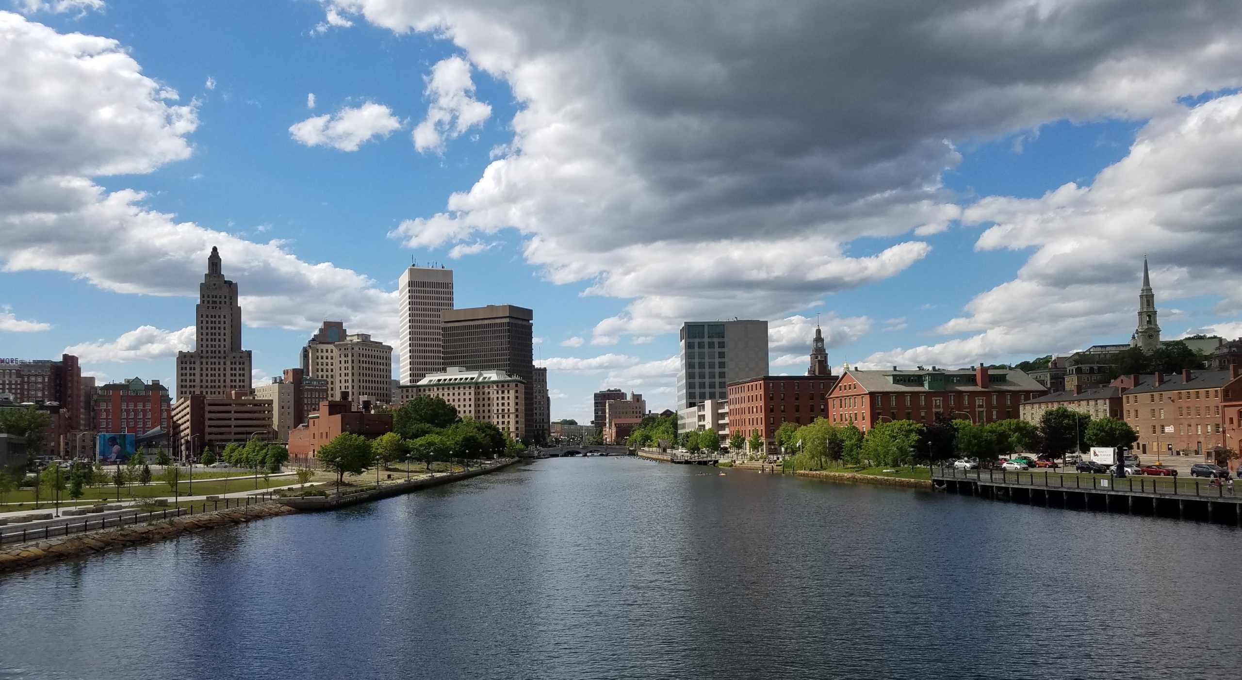 View of Providence from the Providence River Pedestrian Bridge. Photo by Bonnie Combs.